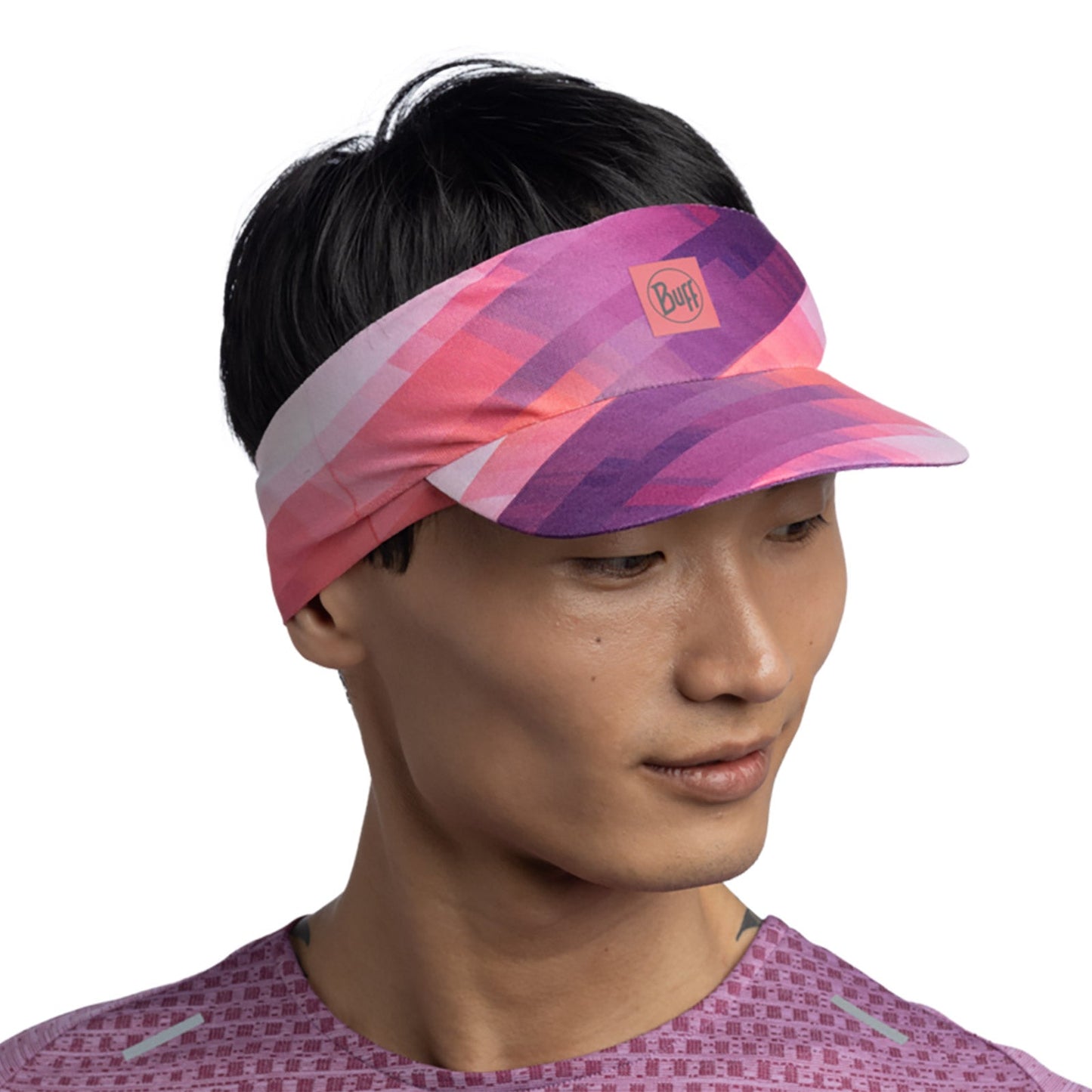 Buff Womens Pack Speed Visor Packable Running Cap - Purple