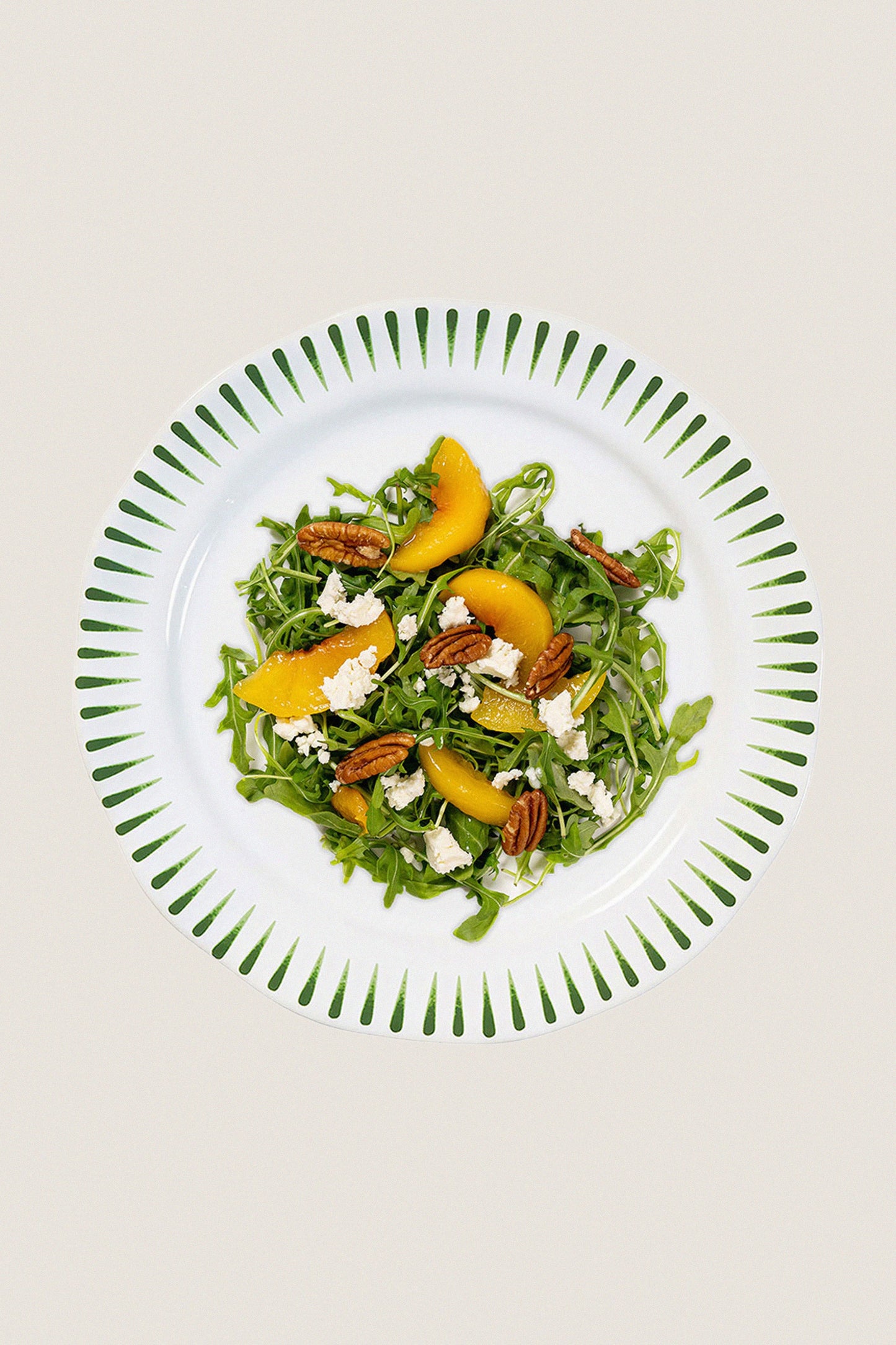 Basil Sitio Stripe Salad Plate