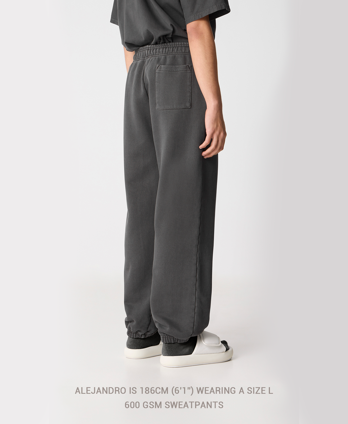 600 GSM 'Mud Gray' Sweatpants