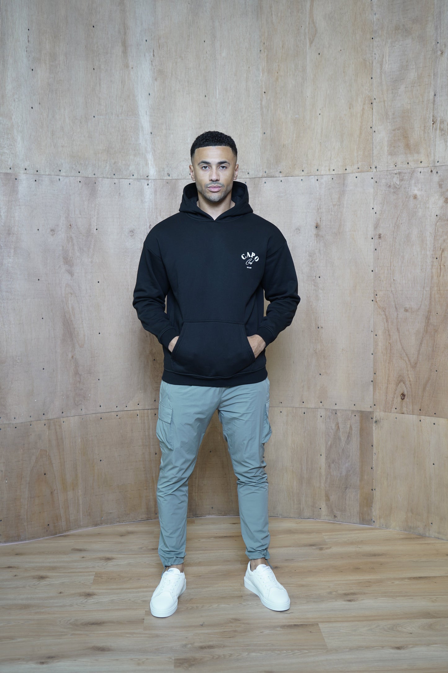 Capo Club Relaxed Hoodie - Black