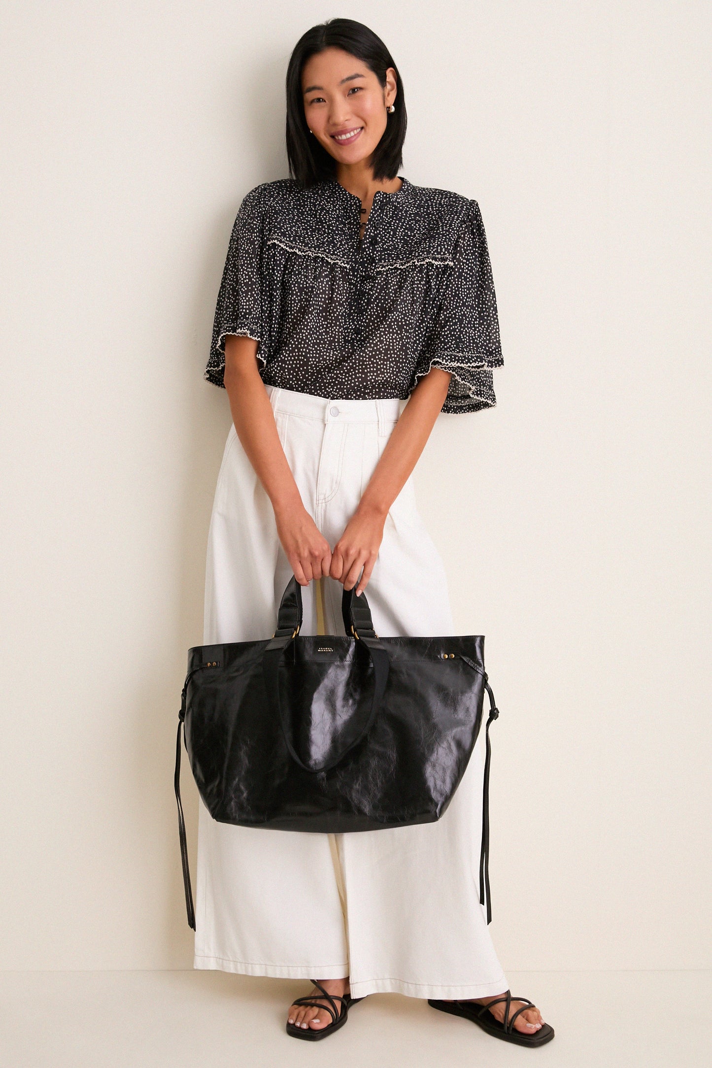 Black Wardy Leather Bag