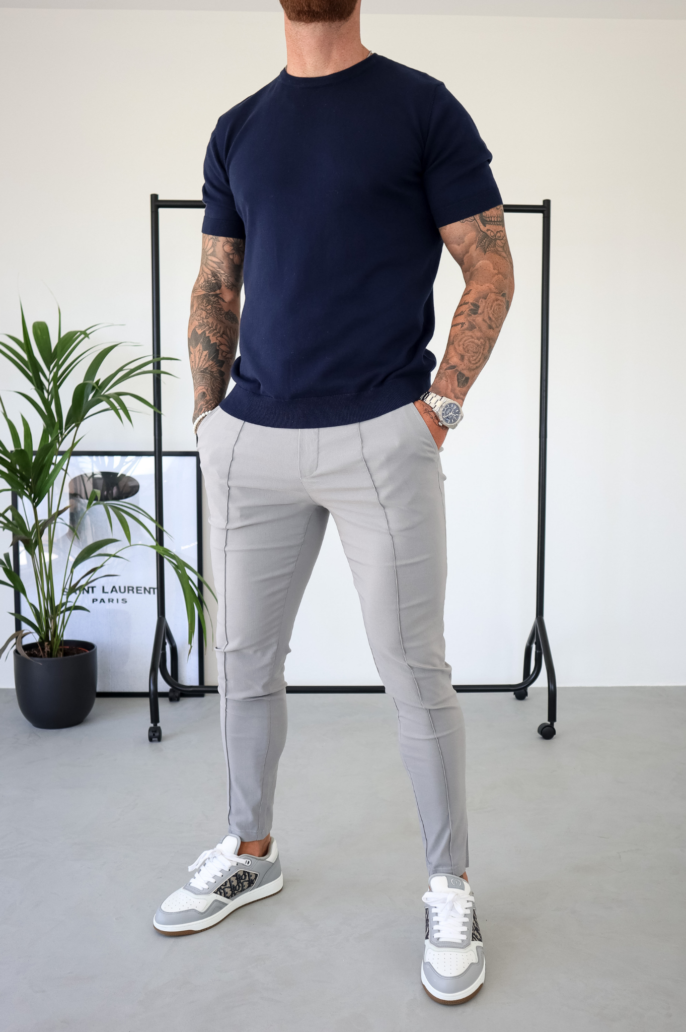 Capo Egyptian Cotton T-Shirt - Navy