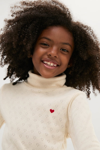 Bebe Heart Turtleneck