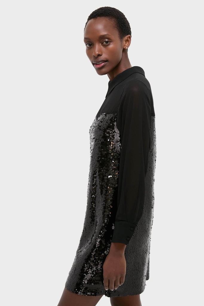 Black Sequin Josie Dress