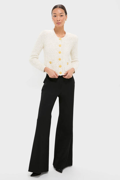 Black Pillar Wide Leg Pant