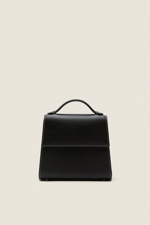Black Nappa Small Top Handle