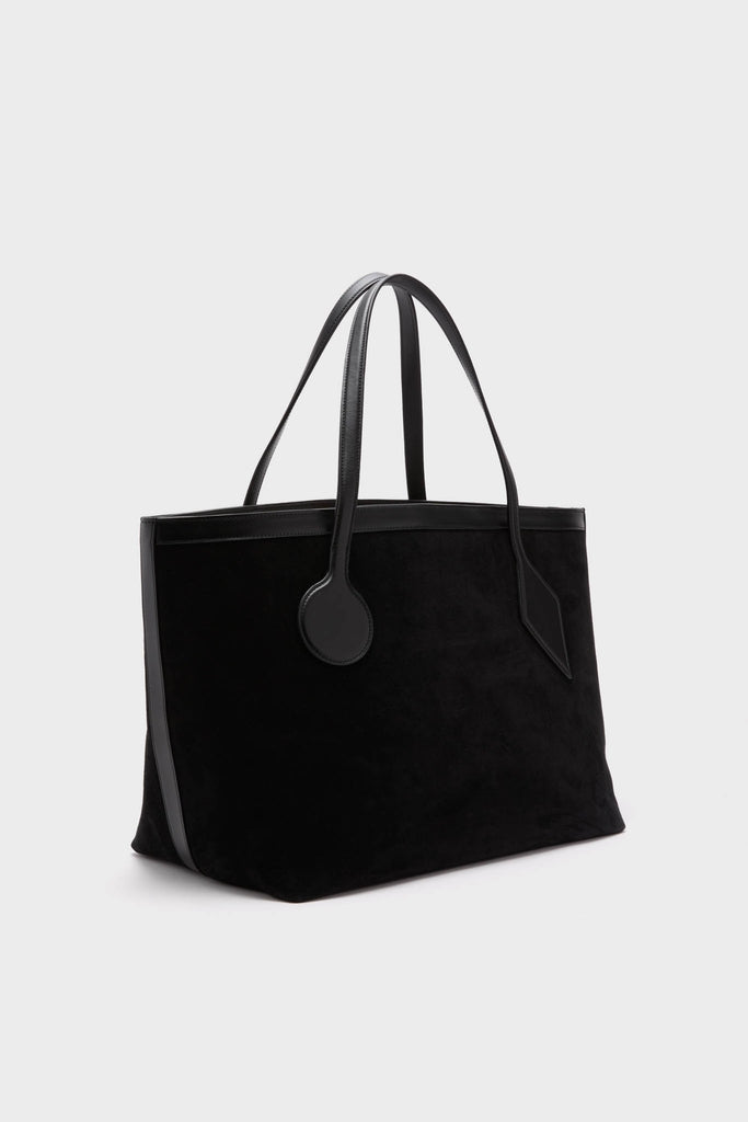 Black Suede Large Sprout Tote