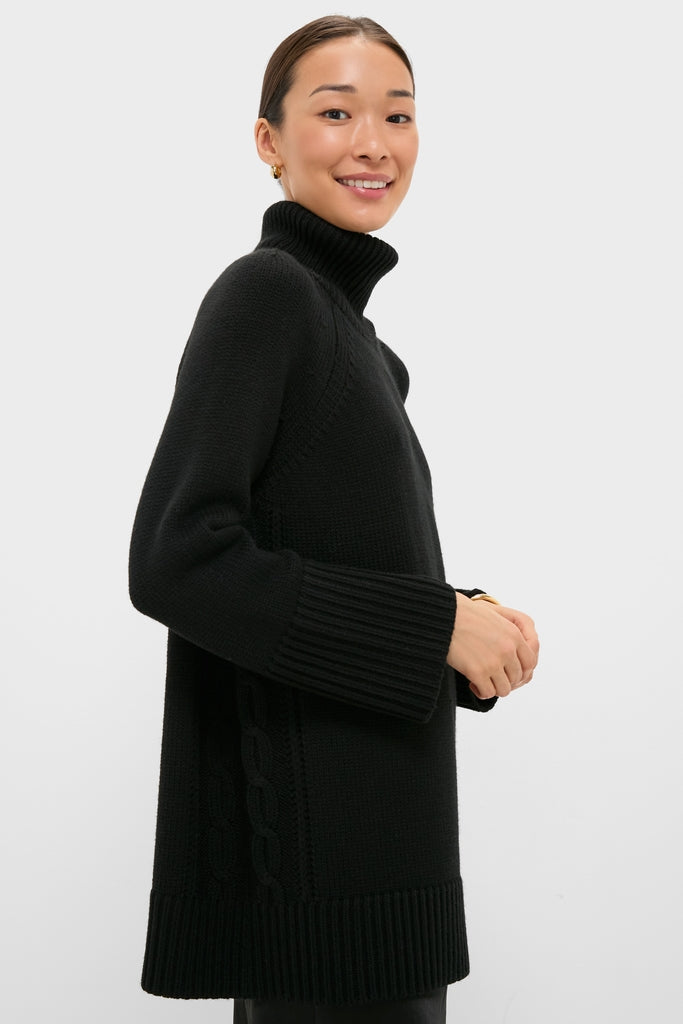 Black Louisa Turtleneck Sweater