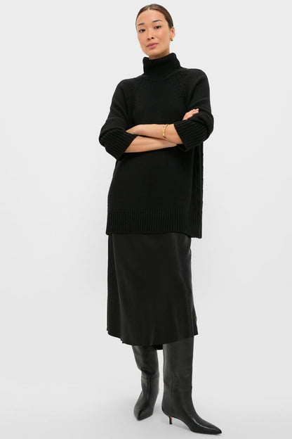 Black Louisa Turtleneck Sweater
