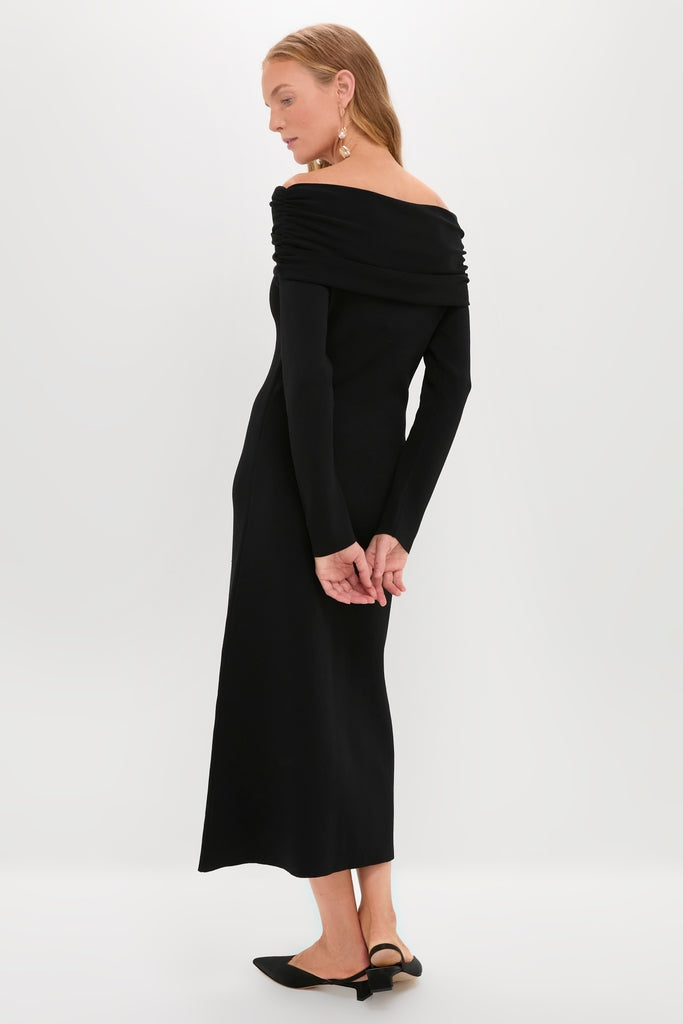Black Off-the-Shoulder Ursula Maxi Dress