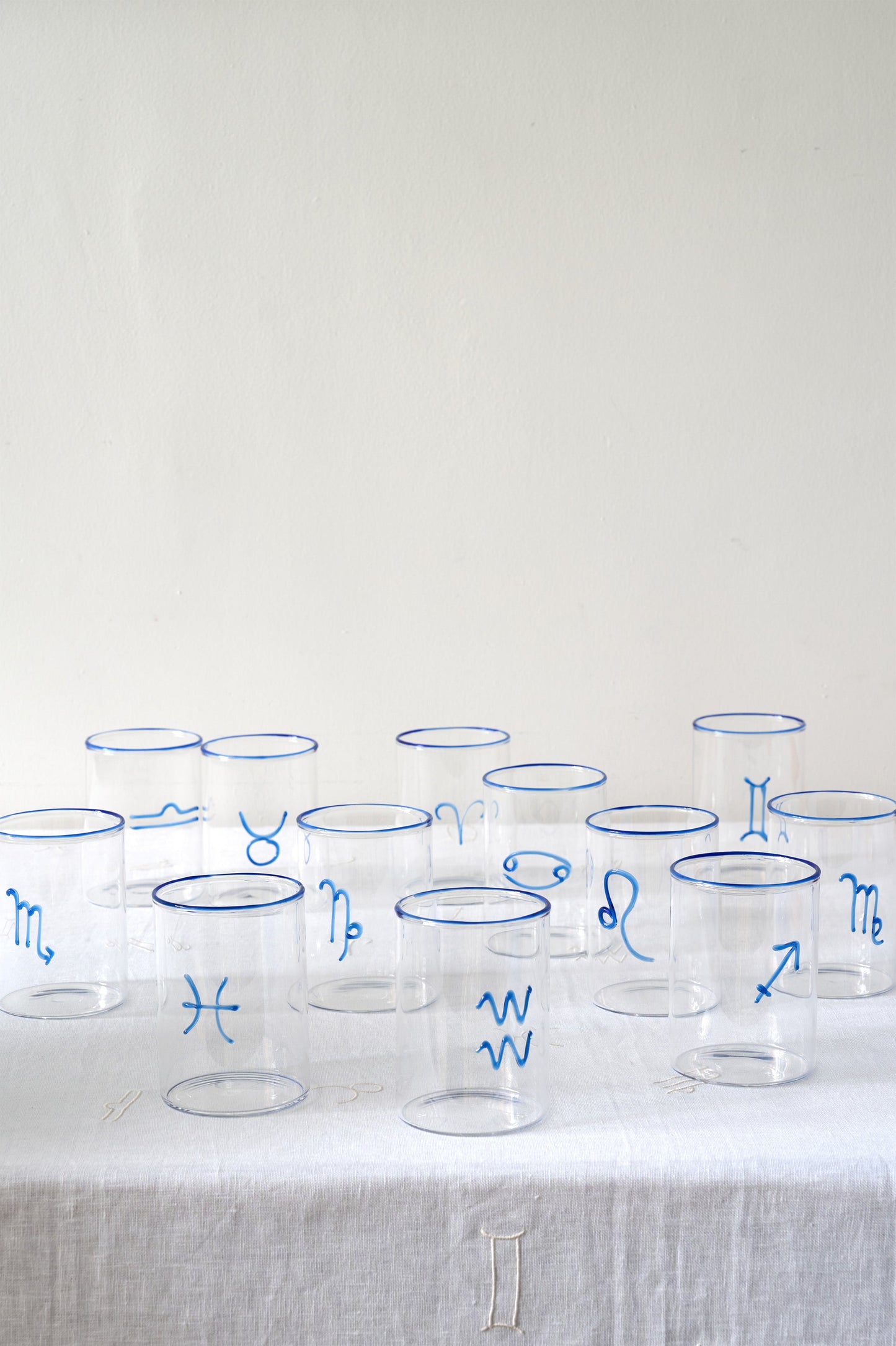 Blue Cancer Lowball Glass (Set of 2)