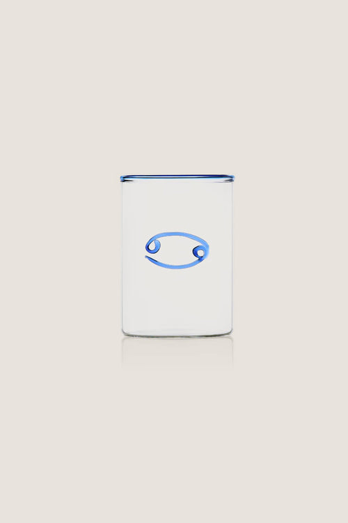 Blue Cancer Lowball Glass (Set of 2)