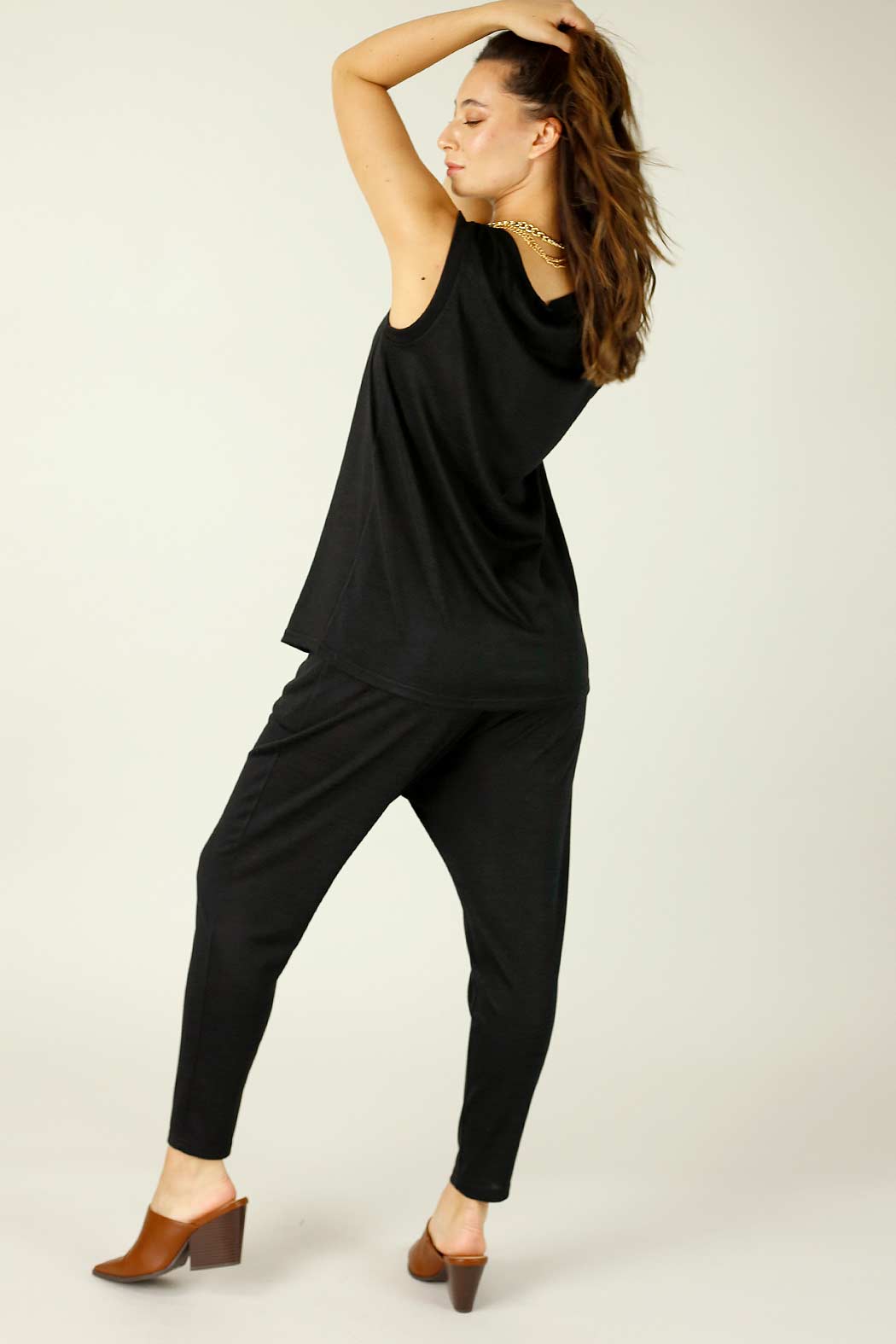 Black Woolly Lounge Pant - SALE