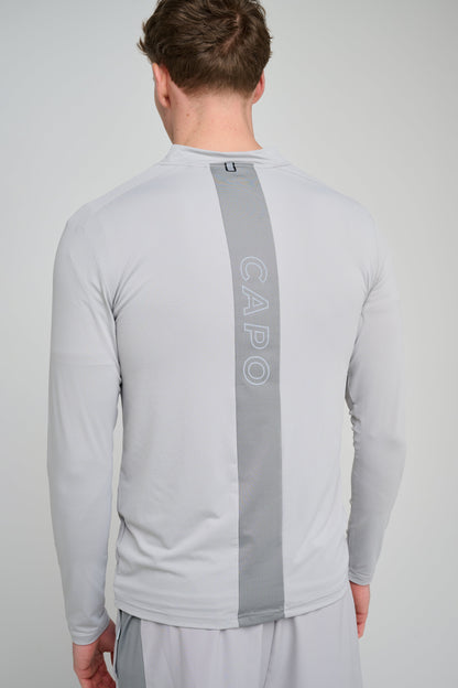 Capo Active Performance 1/4 Zip Top - Light Grey
