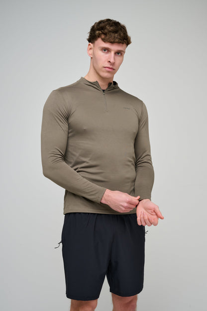 Capo Active Core 1/4 Zip Top - Olive