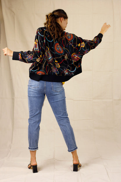 Black Bridle Silky Cardigan - SALE