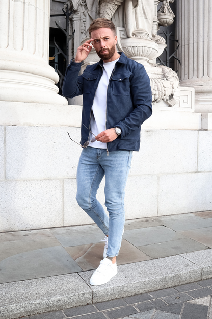 Capo SUEDE Jacket - Navy
