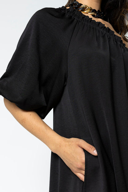 Black One Shoulder Dress - Final Sale