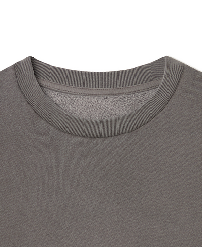 450 GSM 'Mud Gray' Crewneck
