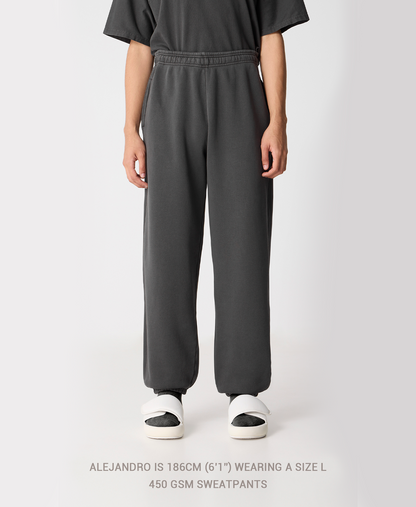 450 GSM 'Jet Black' Sweatpants