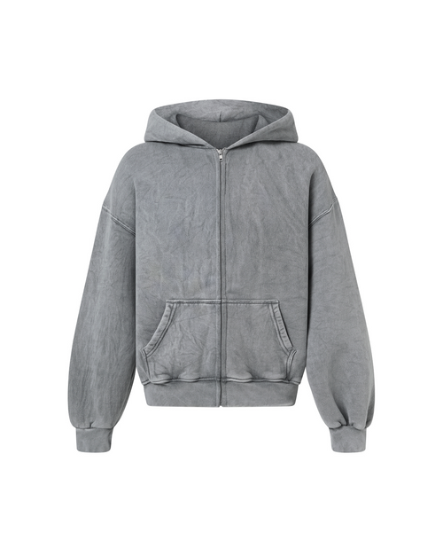 450 GSM 'Vintage Gray' Zipper