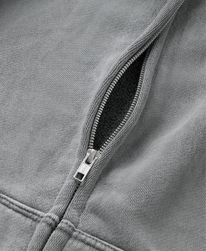 450 GSM 'Vintage Gray' Zipper