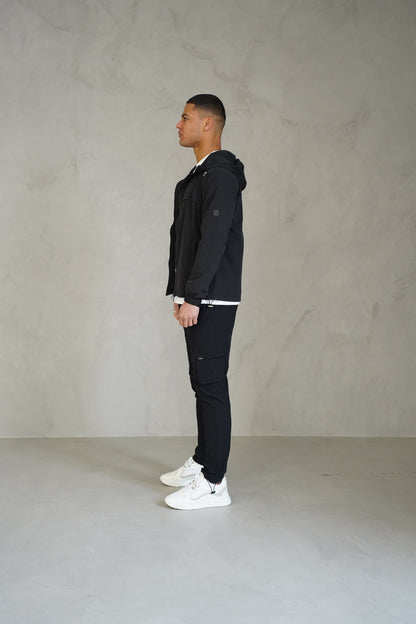 Capo Crinkle Lightweight Jacket - Black