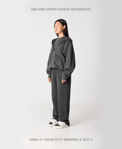 600 GSM 'Anthracite' Zipper