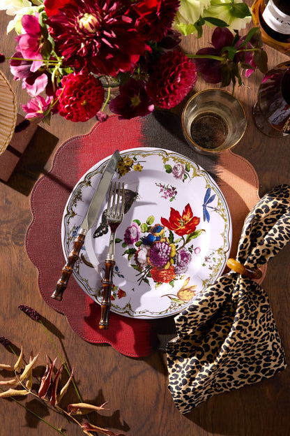 Baroque Floral Reversible Wipeable Placemats Set of 4