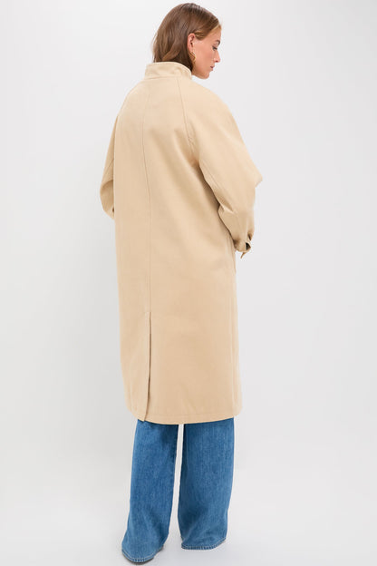 Beige and Navy Oakley Coat