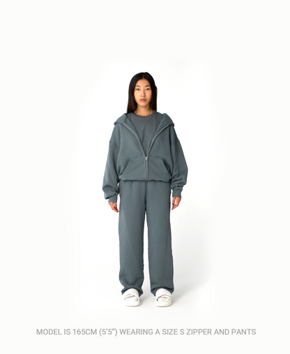 450 GSM 'Olive' Zipper