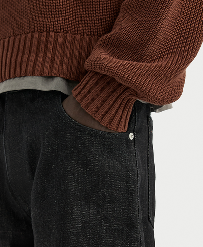 14oz 'Black' Raw Selvedge Denim Jeans
