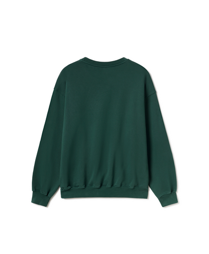 600 GSM 'British Racing Green' Crewneck