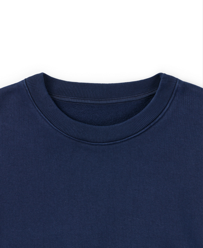 600 GSM 'Navy Blue' Crewneck