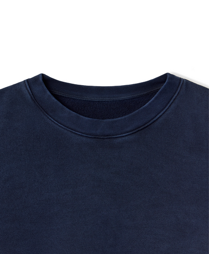 600 GSM 'Vintage Navy' Crewneck