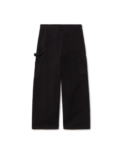 'Jet Black' Double Knee Pants
