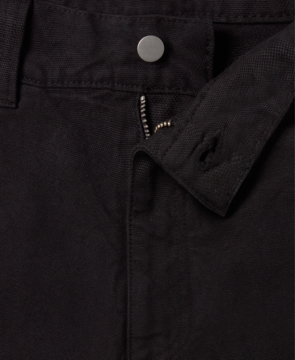 'Jet Black' Double Knee Pants