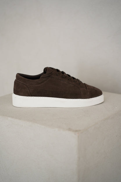 Capo Oxford Suede Trainer - Brown