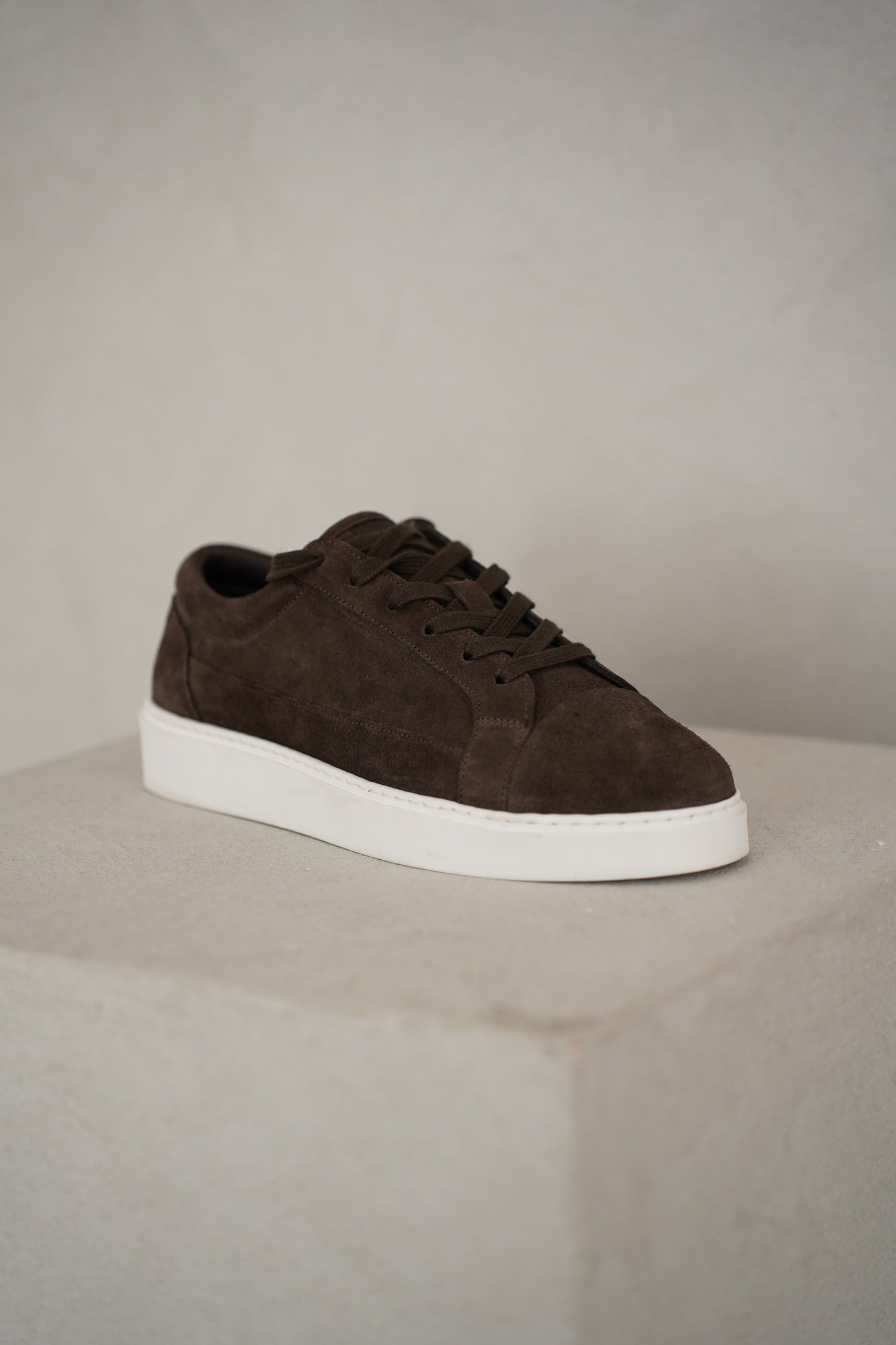 Capo Oxford Suede Trainer - Brown