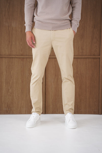 Capo Egyptian Cotton 1/4 Zip Top - Oatmeal