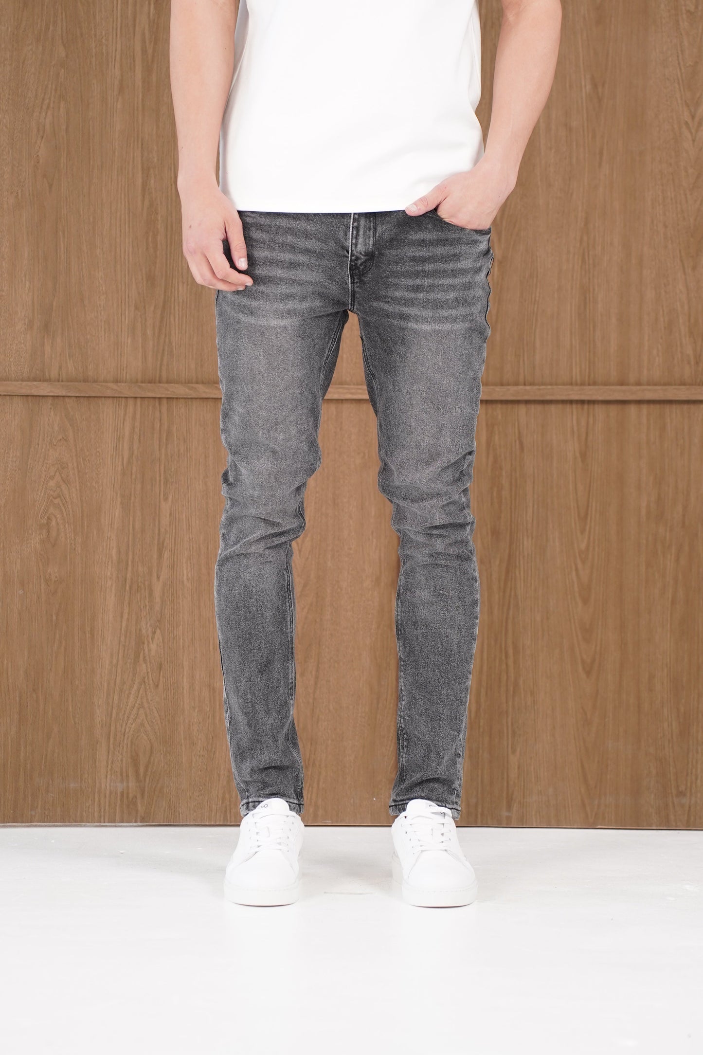Capo Slim Fit Denim Jeans - Washed Black