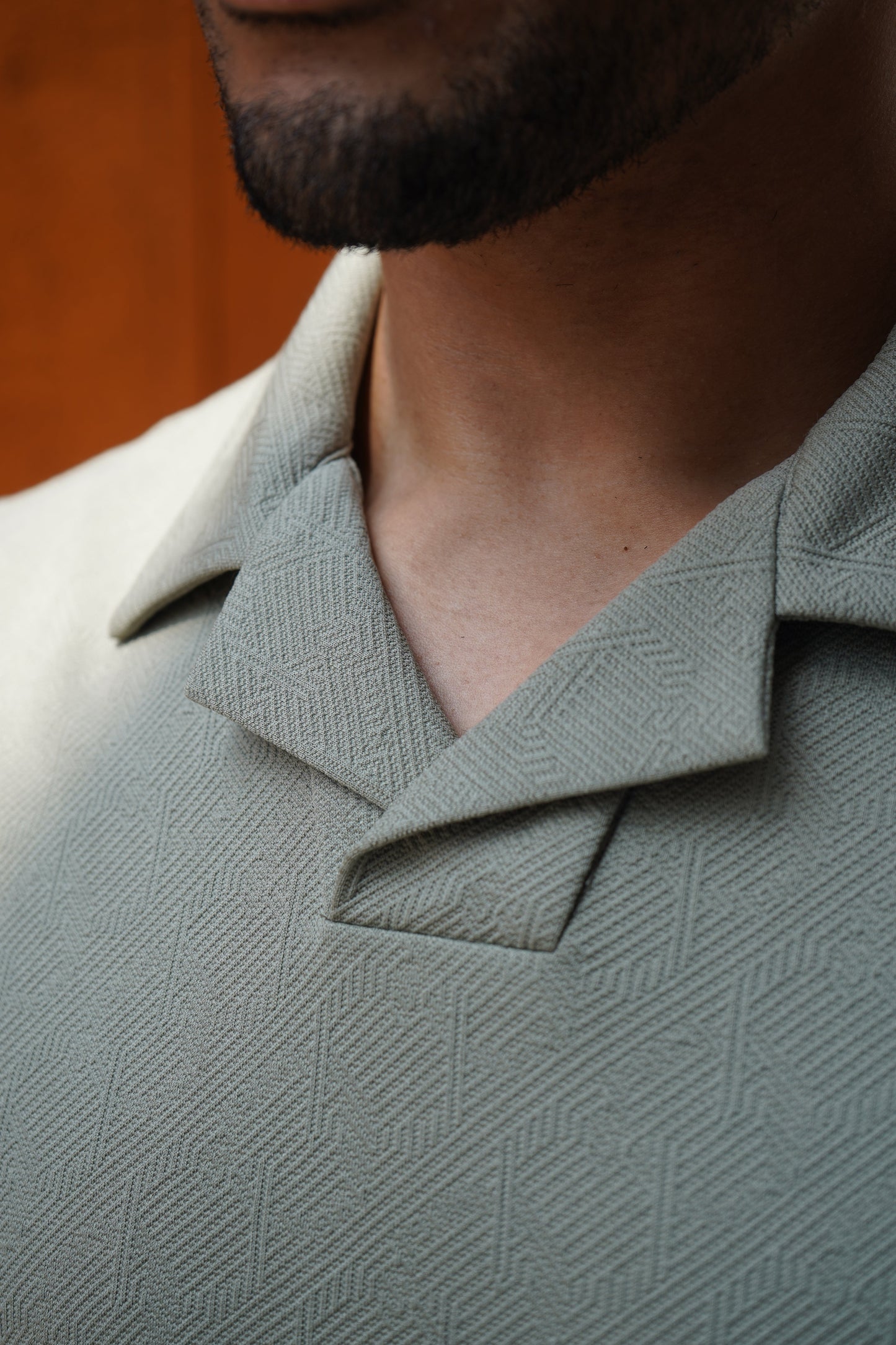Capo Aztec Revere Polo Shirt - Sage
