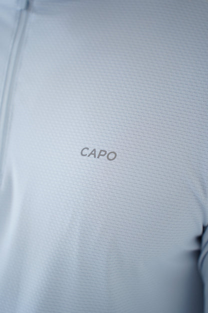 Capo Active Performance 1/4 Zip Top - Light Blue