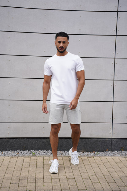 Capo Utility Tech Cargo Short - Light Grey