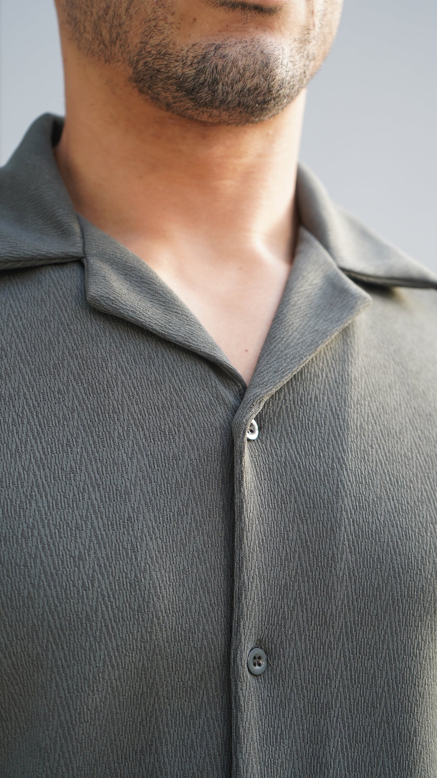 Capo GRAIN Revere SS Shirt - Khaki
