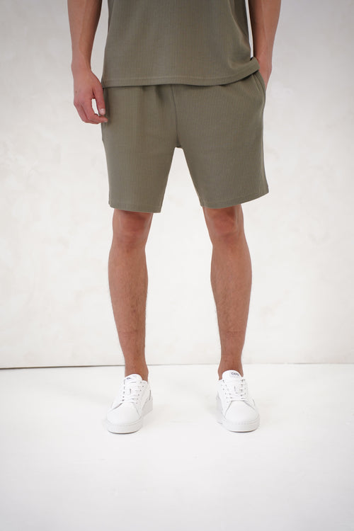 Capo Pleated Shorts - Olive