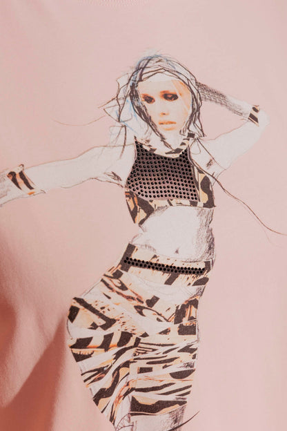 Blush Sequin Dancer T-Shirt