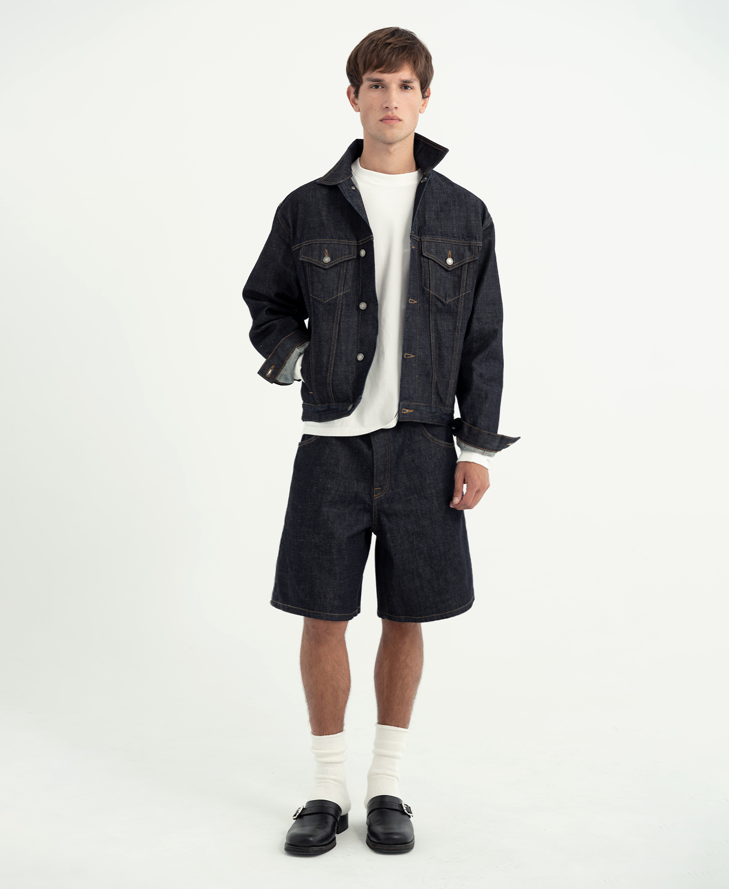 14oz 'Mid Indigo' Denim Shorts