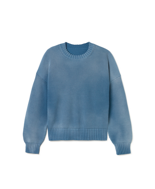7 Gauge 'Faded Blue' Knit