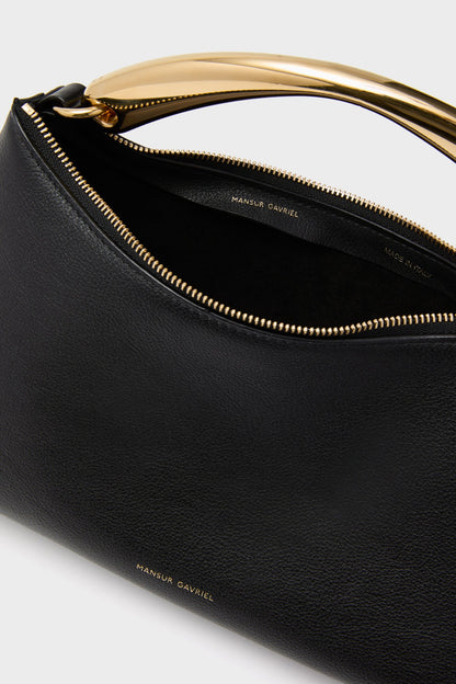 Black Metal Handle Rhea Bag